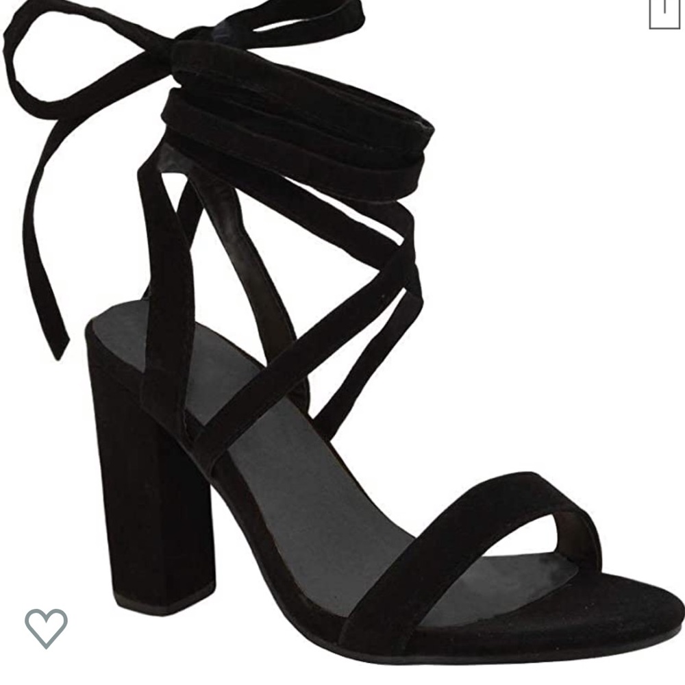 Black Lace Heels